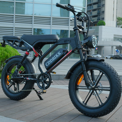 GT20 Electric Bike – 1000W Power, 50KM/H Speed, 20" Fat Tires for Thrilling Rides & 60KM Range