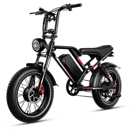 S8 Electric Bike – Unstoppable Power with 20" Fat Tires, Dual & Single Drive, 2000W Dual Motor, 1000W Single Motor, Available in Black & Brown