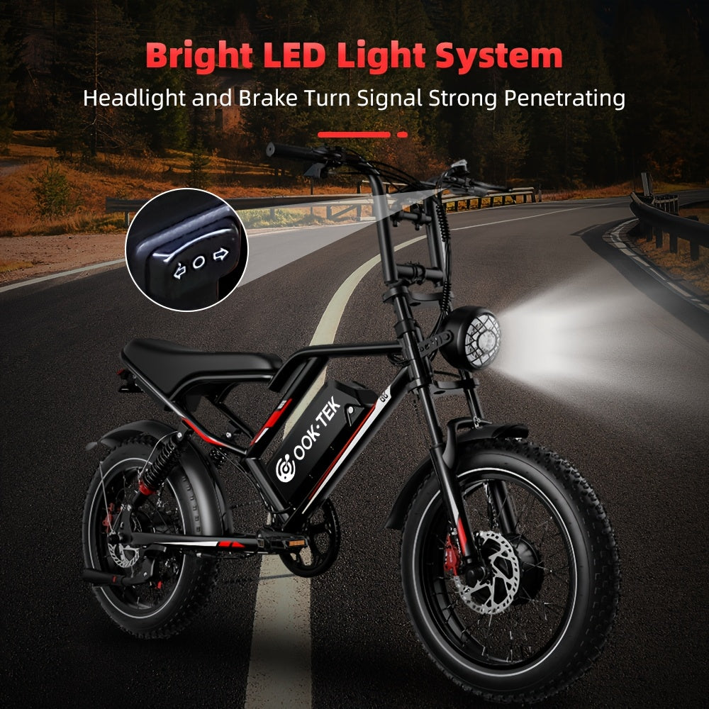 S8 Electric Bike – Unstoppable Power with 20" Fat Tires, Dual & Single Drive, 2000W Dual Motor, 1000W Single Motor, Available in Black & Brown